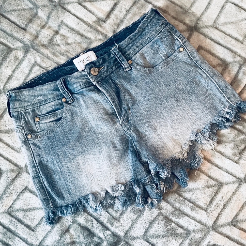 Celebrity Pink Distressed Jean Shorts
